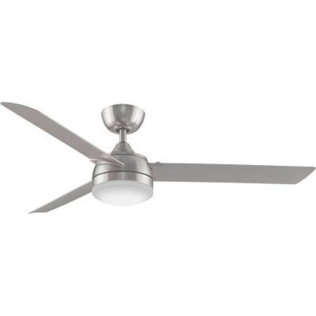 FANIMATION Xeno Damp- 56 inch - Brushed Nickel with Brushed Nickel Blades and LED FP6728BBN